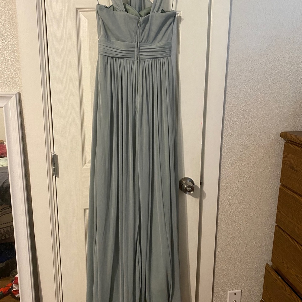 Birds Grey Bridesmaids dress - Dusty Sage